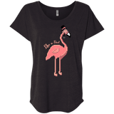 T-Shirts Vintage Black / X-Small LikeASir Flamingo Triblend Dolman Sleeve