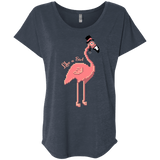 T-Shirts Vintage Navy / X-Small LikeASir Flamingo Triblend Dolman Sleeve