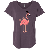 T-Shirts Vintage Purple / X-Small LikeASir Flamingo Triblend Dolman Sleeve