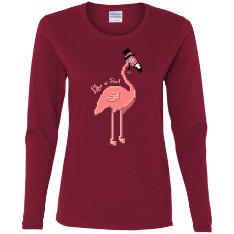 T-Shirts Cardinal / S LikeASir Flamingo Women's Long Sleeve T-Shirt