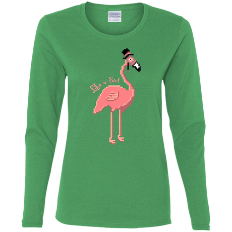 T-Shirts Irish Green / S LikeASir Flamingo Women's Long Sleeve T-Shirt