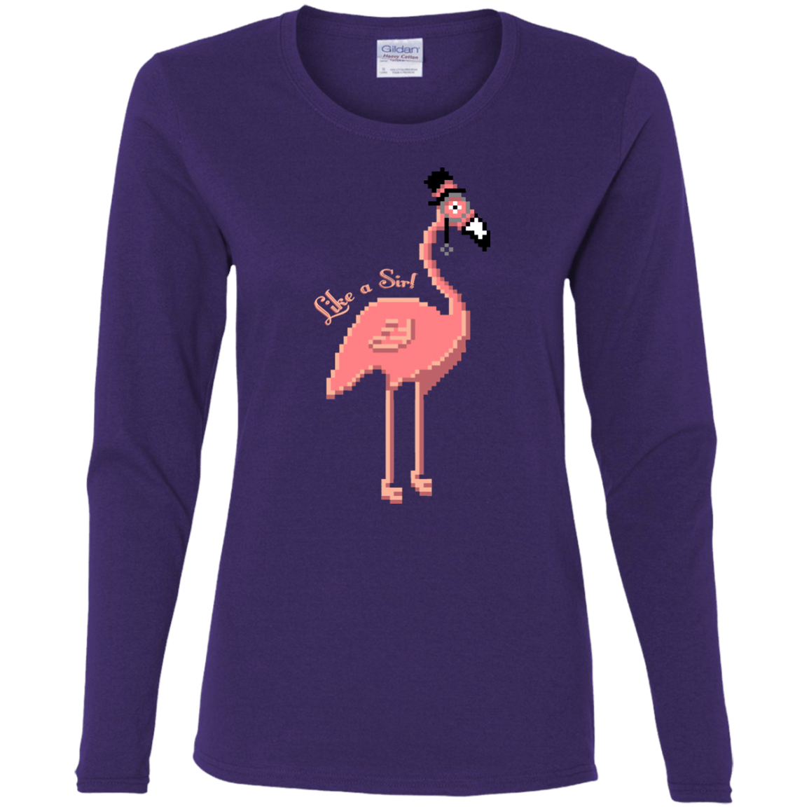 T-Shirts Purple / S LikeASir Flamingo Women's Long Sleeve T-Shirt