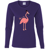 T-Shirts Purple / S LikeASir Flamingo Women's Long Sleeve T-Shirt