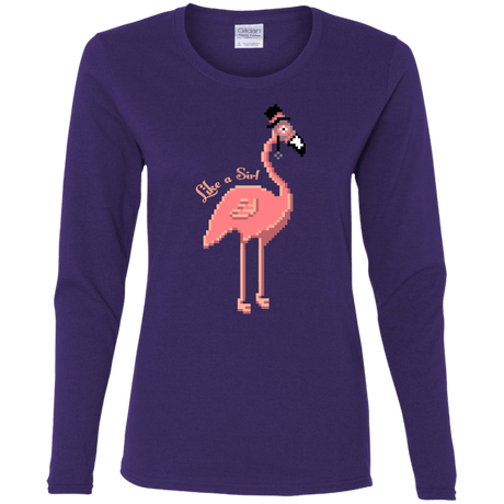 T-Shirts Purple / S LikeASir Flamingo Women's Long Sleeve T-Shirt