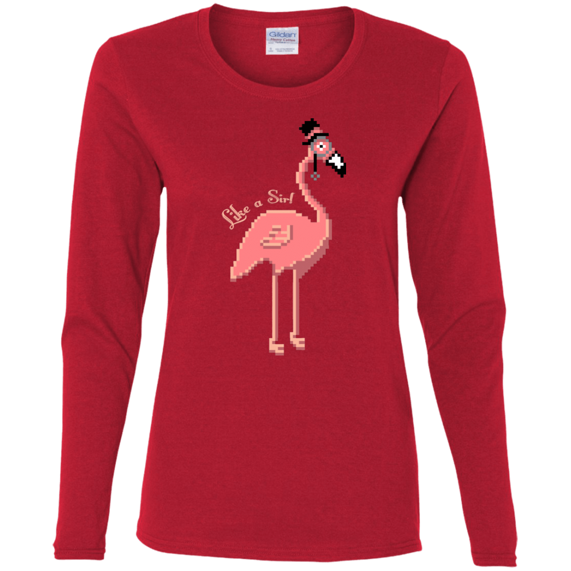 T-Shirts Red / S LikeASir Flamingo Women's Long Sleeve T-Shirt