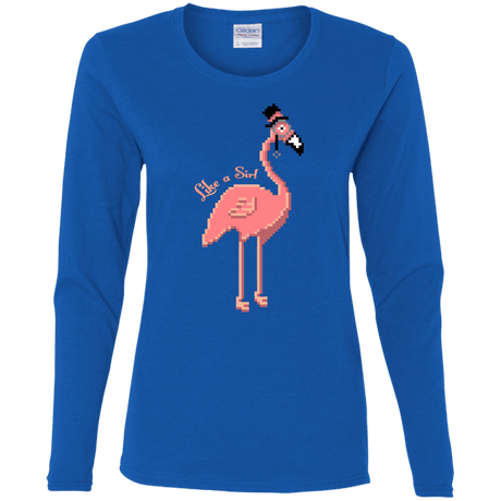 T-Shirts Royal / S LikeASir Flamingo Women's Long Sleeve T-Shirt