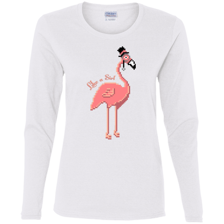 T-Shirts White / S LikeASir Flamingo Women's Long Sleeve T-Shirt