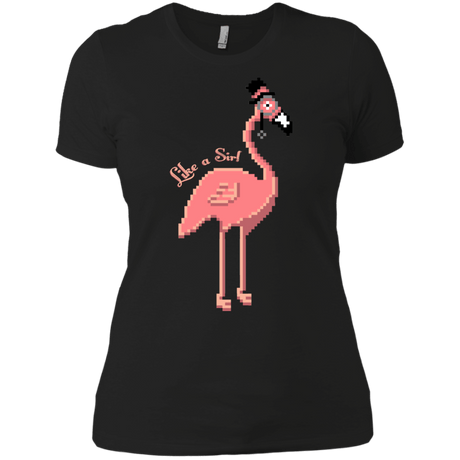 T-Shirts Black / X-Small LikeASir Flamingo Women's Premium T-Shirt