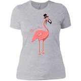 T-Shirts Heather Grey / X-Small LikeASir Flamingo Women's Premium T-Shirt