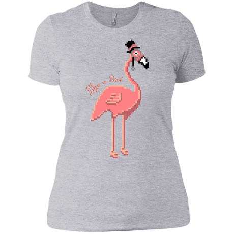 T-Shirts Heather Grey / X-Small LikeASir Flamingo Women's Premium T-Shirt