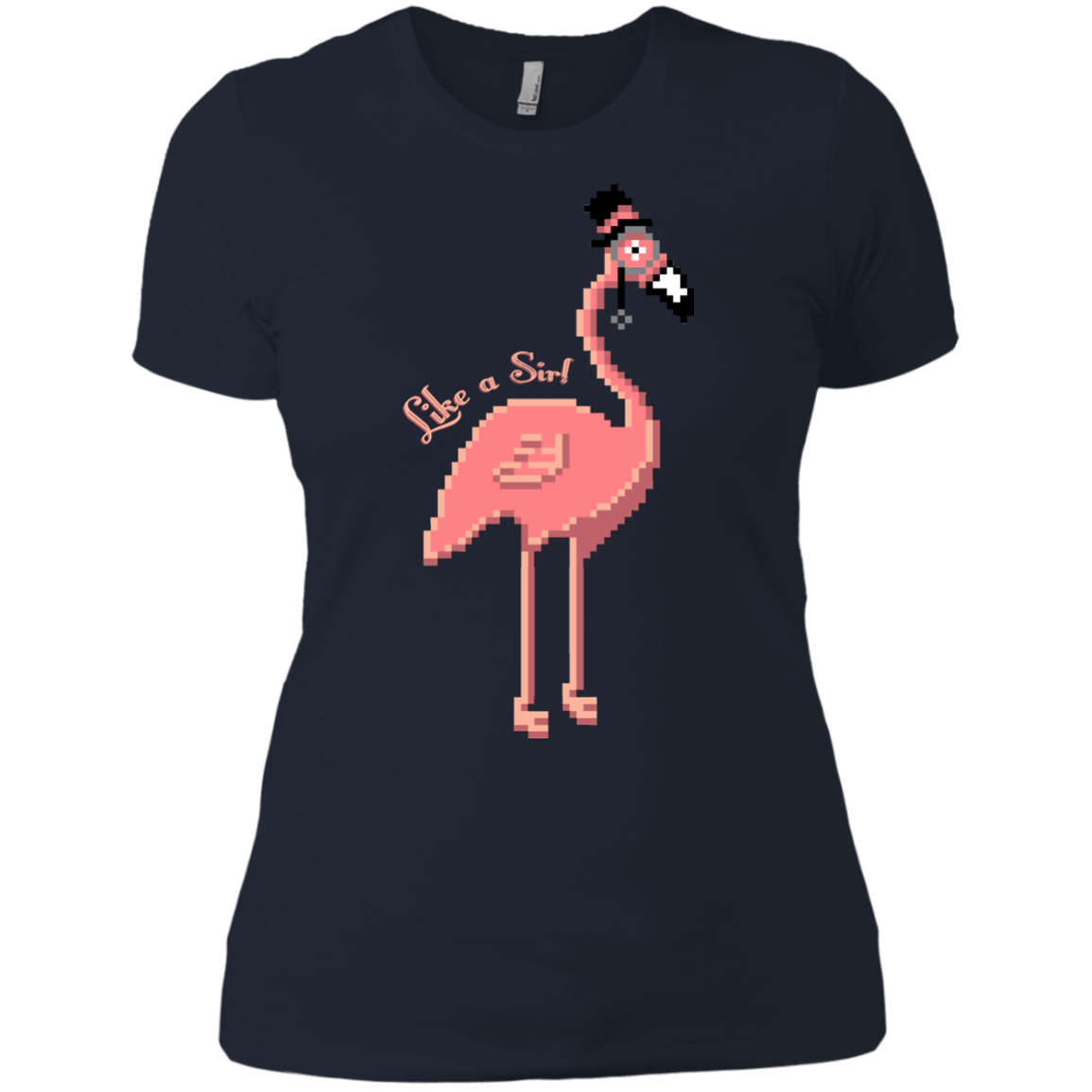 T-Shirts Midnight Navy / X-Small LikeASir Flamingo Women's Premium T-Shirt