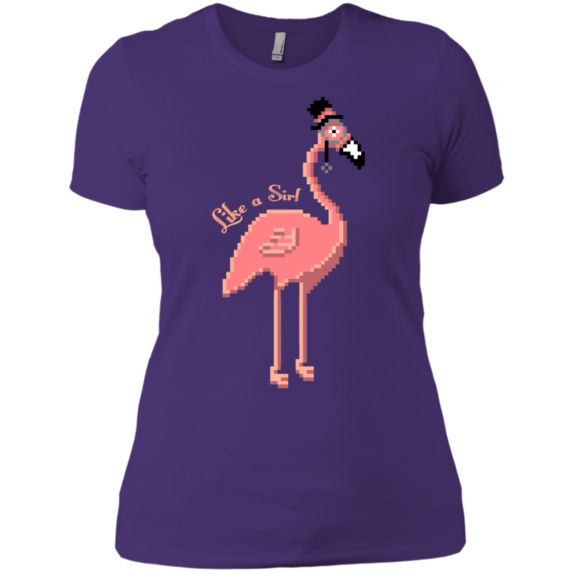 T-Shirts Purple Rush/ / X-Small LikeASir Flamingo Women's Premium T-Shirt