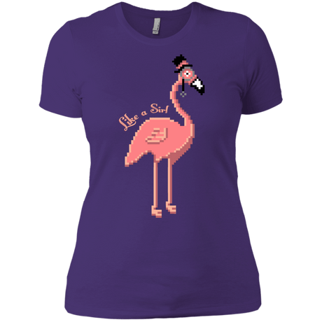 T-Shirts Purple Rush/ / X-Small LikeASir Flamingo Women's Premium T-Shirt