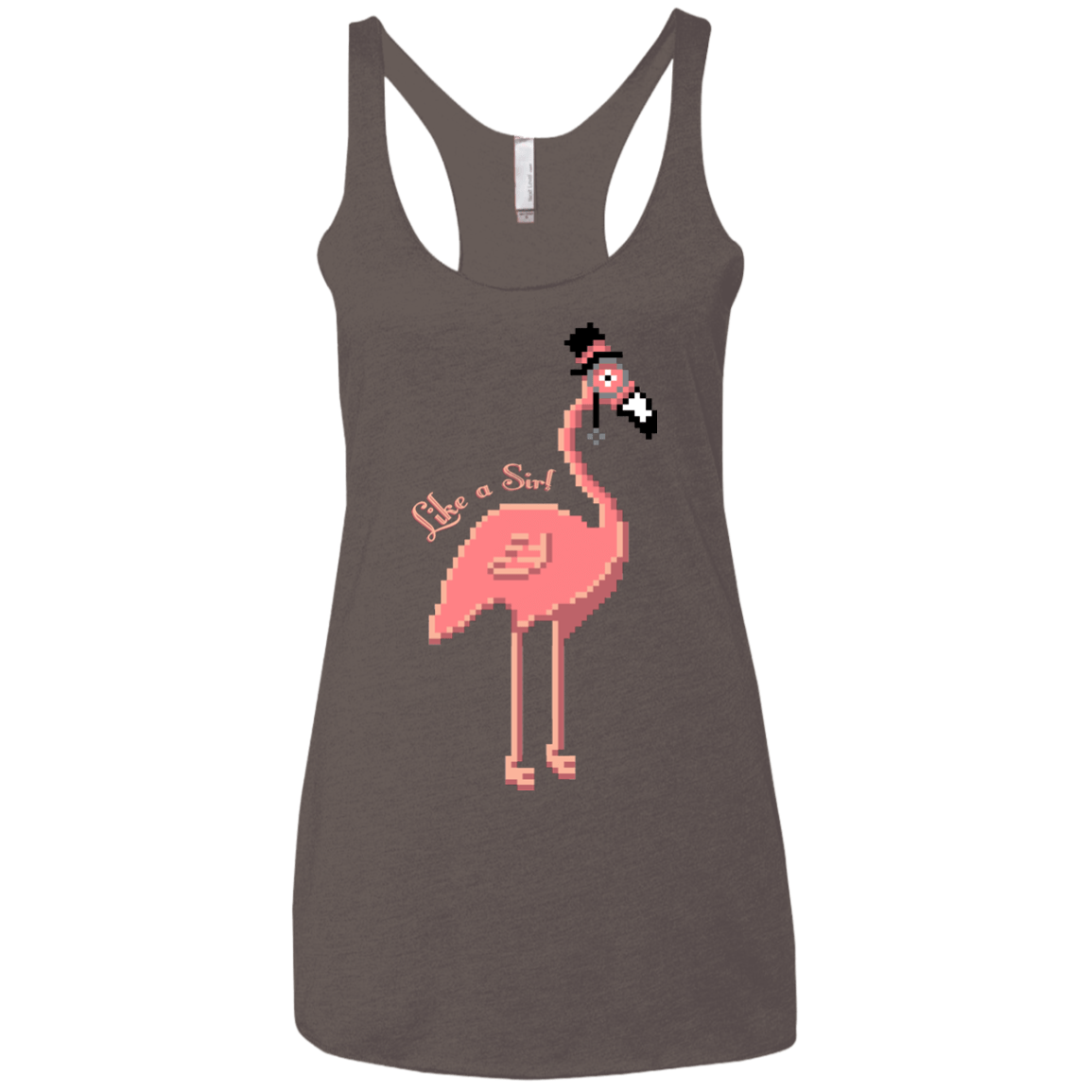 T-Shirts Macchiato / X-Small LikeASir Flamingo Women's Triblend Racerback Tank