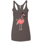 T-Shirts Macchiato / X-Small LikeASir Flamingo Women's Triblend Racerback Tank