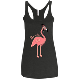 T-Shirts Vintage Black / X-Small LikeASir Flamingo Women's Triblend Racerback Tank