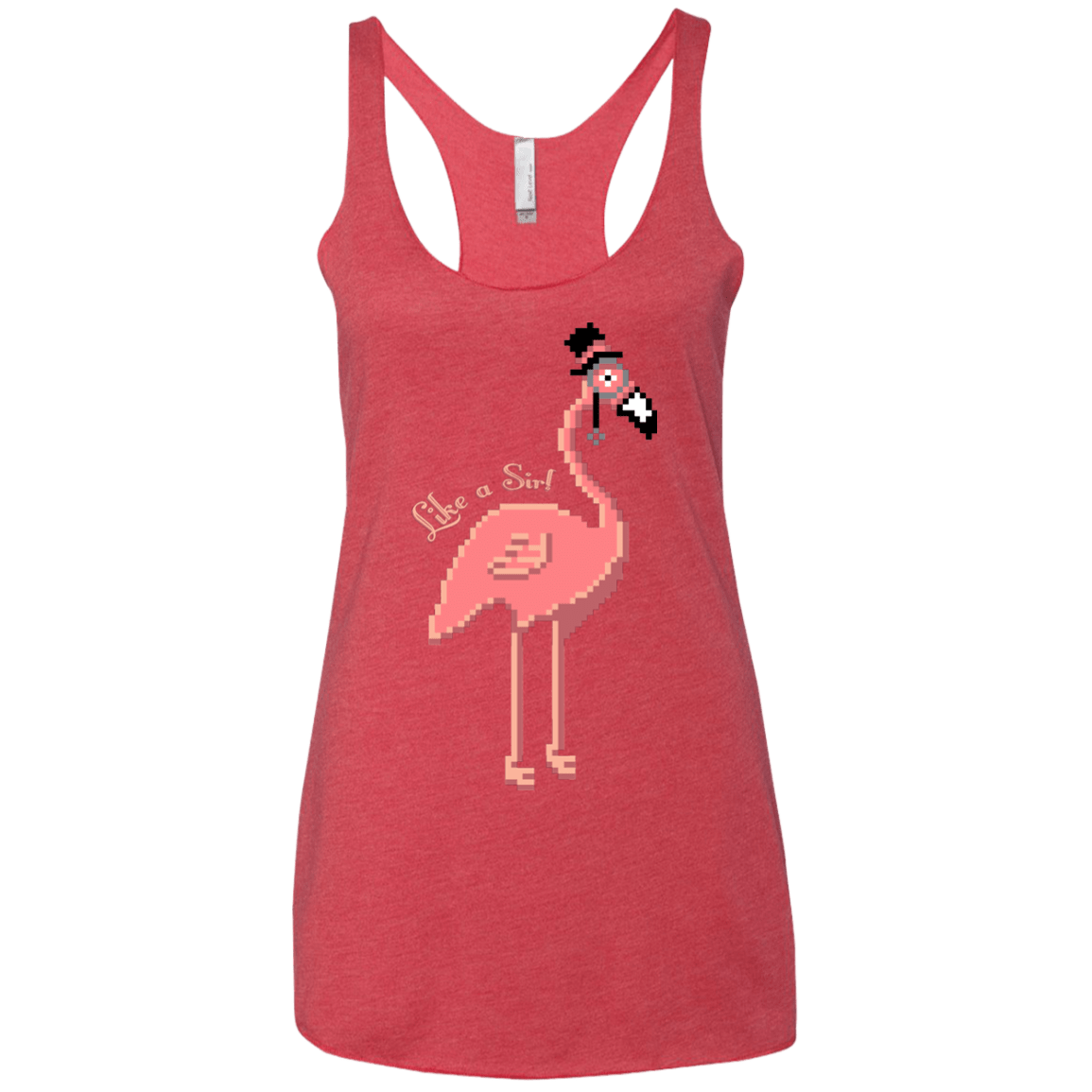 T-Shirts Vintage Red / X-Small LikeASir Flamingo Women's Triblend Racerback Tank