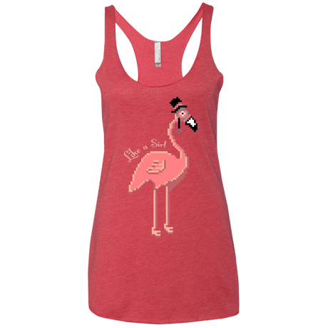 T-Shirts Vintage Red / X-Small LikeASir Flamingo Women's Triblend Racerback Tank