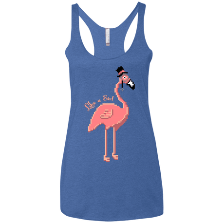 T-Shirts Vintage Royal / X-Small LikeASir Flamingo Women's Triblend Racerback Tank