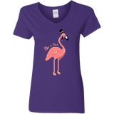 T-Shirts Purple / S LikeASir Flamingo Women's V-Neck T-Shirt