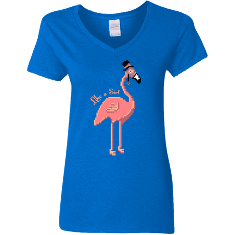 T-Shirts Royal / S LikeASir Flamingo Women's V-Neck T-Shirt