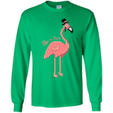 T-Shirts Irish Green / YS LikeASir Flamingo Youth Long Sleeve T-Shirt
