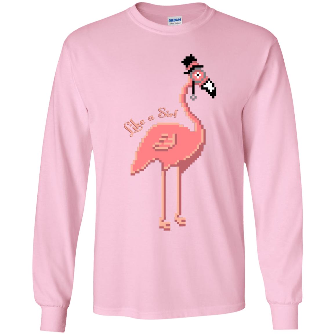 T-Shirts Light Pink / YS LikeASir Flamingo Youth Long Sleeve T-Shirt