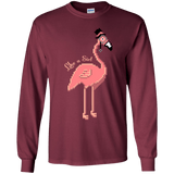 T-Shirts Maroon / YS LikeASir Flamingo Youth Long Sleeve T-Shirt