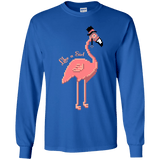 T-Shirts Royal / YS LikeASir Flamingo Youth Long Sleeve T-Shirt