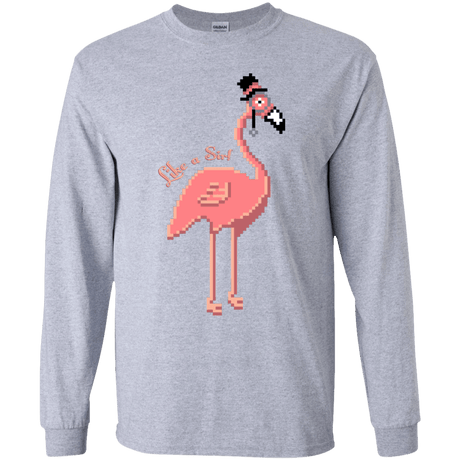 T-Shirts Sport Grey / YS LikeASir Flamingo Youth Long Sleeve T-Shirt
