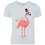 T-Shirts Heather White / YXS LikeASir Flamingo Youth Triblend T-Shirt