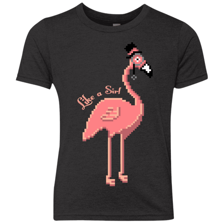 T-Shirts Vintage Black / YXS LikeASir Flamingo Youth Triblend T-Shirt