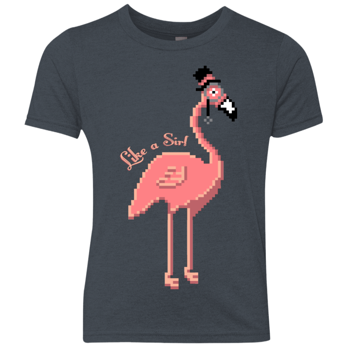 T-Shirts Vintage Navy / YXS LikeASir Flamingo Youth Triblend T-Shirt