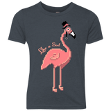 T-Shirts Vintage Navy / YXS LikeASir Flamingo Youth Triblend T-Shirt