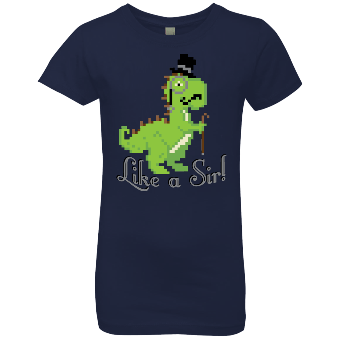 T-Shirts Midnight Navy / YXS LikeASir T-Rex Girls Premium T-Shirt