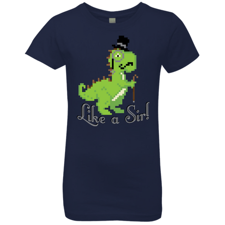 T-Shirts Midnight Navy / YXS LikeASir T-Rex Girls Premium T-Shirt