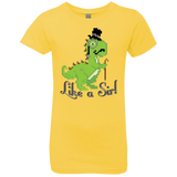T-Shirts Vibrant Yellow / YXS LikeASir T-Rex Girls Premium T-Shirt