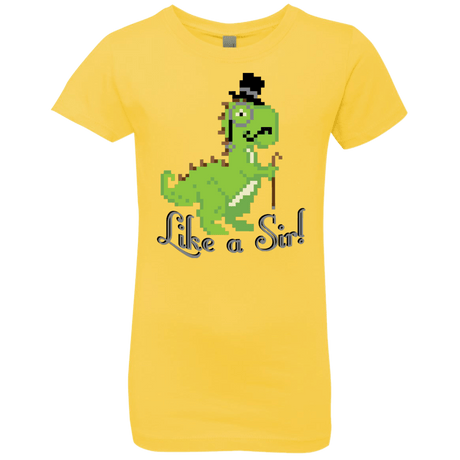 T-Shirts Vibrant Yellow / YXS LikeASir T-Rex Girls Premium T-Shirt
