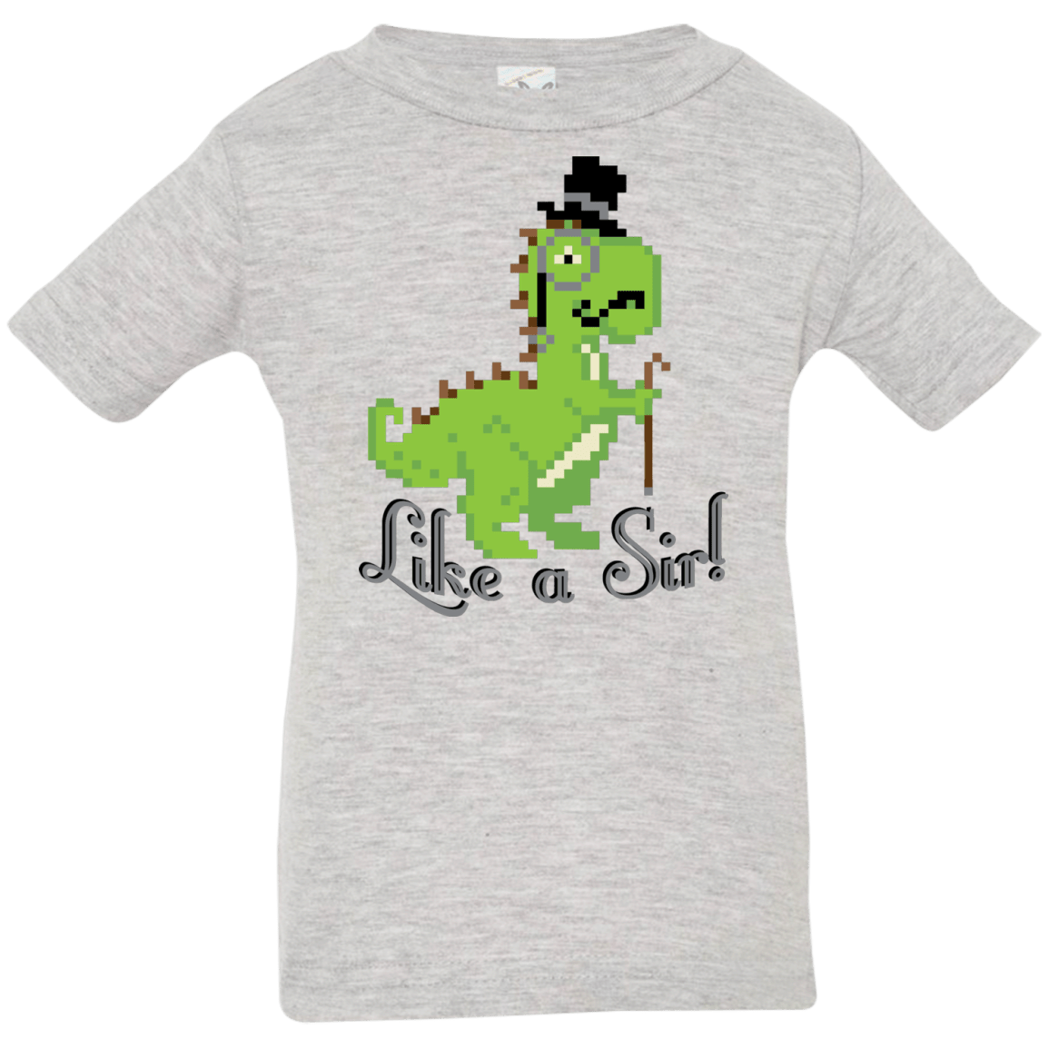 T-Shirts Heather Grey / 6 Months LikeASir T-Rex Infant Premium T-Shirt