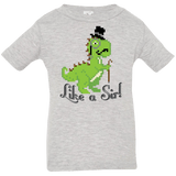 T-Shirts Heather Grey / 6 Months LikeASir T-Rex Infant Premium T-Shirt