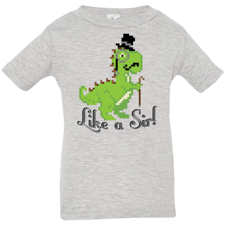 T-Shirts Heather Grey / 6 Months LikeASir T-Rex Infant Premium T-Shirt