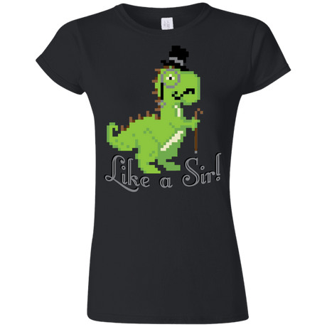 T-Shirts Black / S LikeASir T-Rex Junior Slimmer-Fit T-Shirt