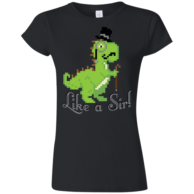 T-Shirts Black / S LikeASir T-Rex Junior Slimmer-Fit T-Shirt