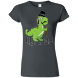 T-Shirts Charcoal / S LikeASir T-Rex Junior Slimmer-Fit T-Shirt