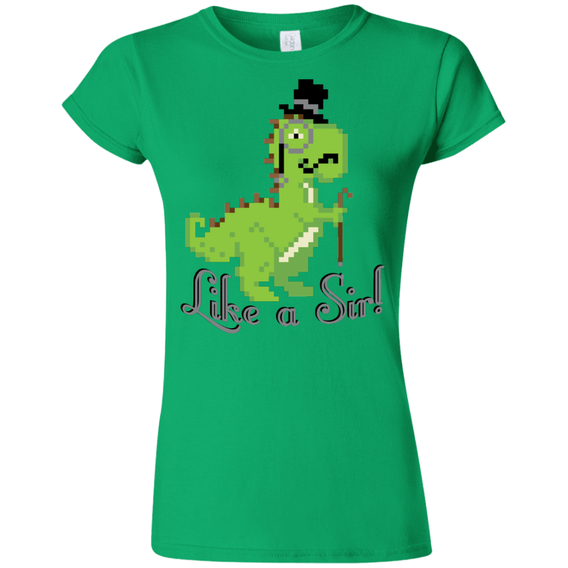 T-Shirts Irish Green / S LikeASir T-Rex Junior Slimmer-Fit T-Shirt