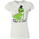 T-Shirts White / S LikeASir T-Rex Junior Slimmer-Fit T-Shirt