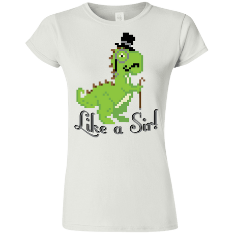 T-Shirts White / S LikeASir T-Rex Junior Slimmer-Fit T-Shirt