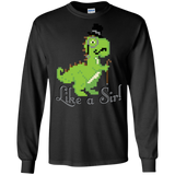 T-Shirts Black / S LikeASir T-Rex Men's Long Sleeve T-Shirt