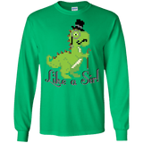 T-Shirts Irish Green / S LikeASir T-Rex Men's Long Sleeve T-Shirt