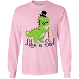 T-Shirts Light Pink / S LikeASir T-Rex Men's Long Sleeve T-Shirt